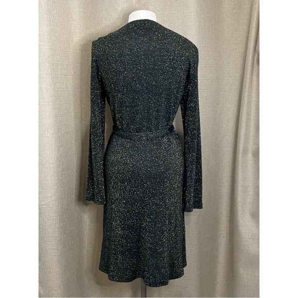 Rabbit Rabbit Rabbit Design size 8P Button Front Shimmer Metallic Long Cardigan - Picture 5 of 8